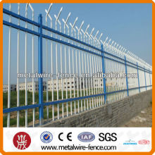 Wrought iron security fence tube fencing